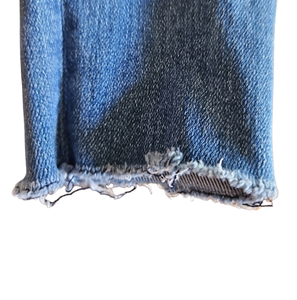 Vervet Skinny Jeans Blue Wash Size 29 Stretch Raw Hem Mid Rise - Picture 5 of 5